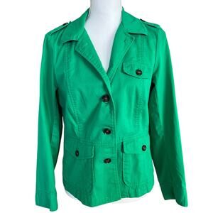 Talbots Vibrant Green Utility Jacket